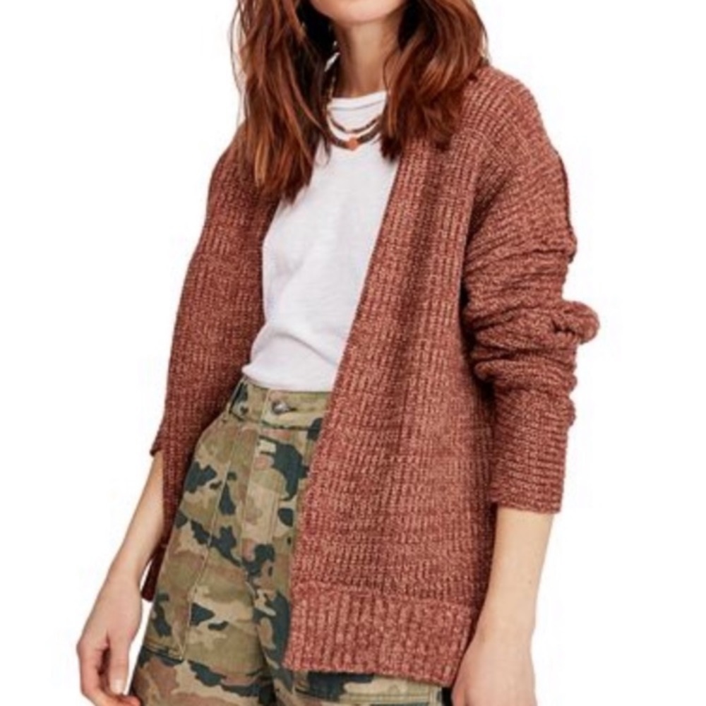 Free People | Brown High Hopes Knit Cardigan